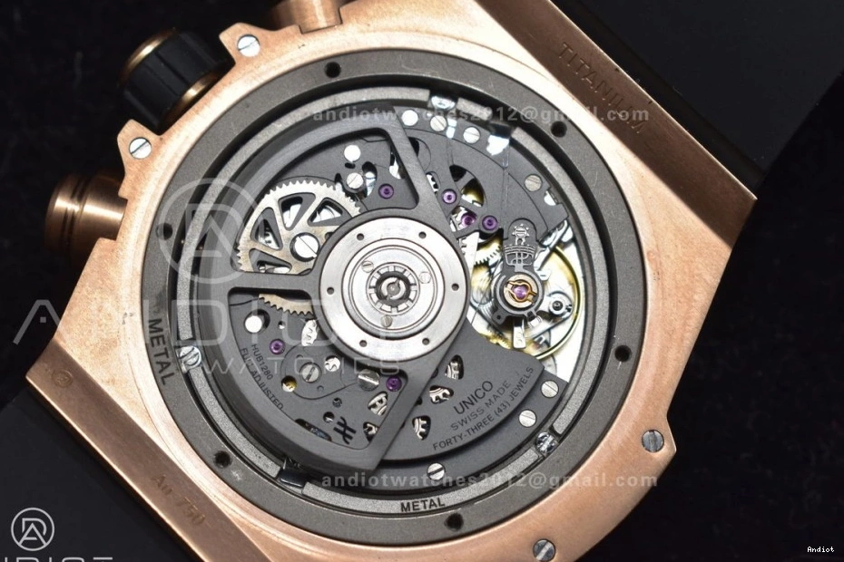 Edition Skeleton Dial A Strap Bang Black Rubber Hublot Unico on Best 904 SmartChoice 1:1 Big RG ZF 0710